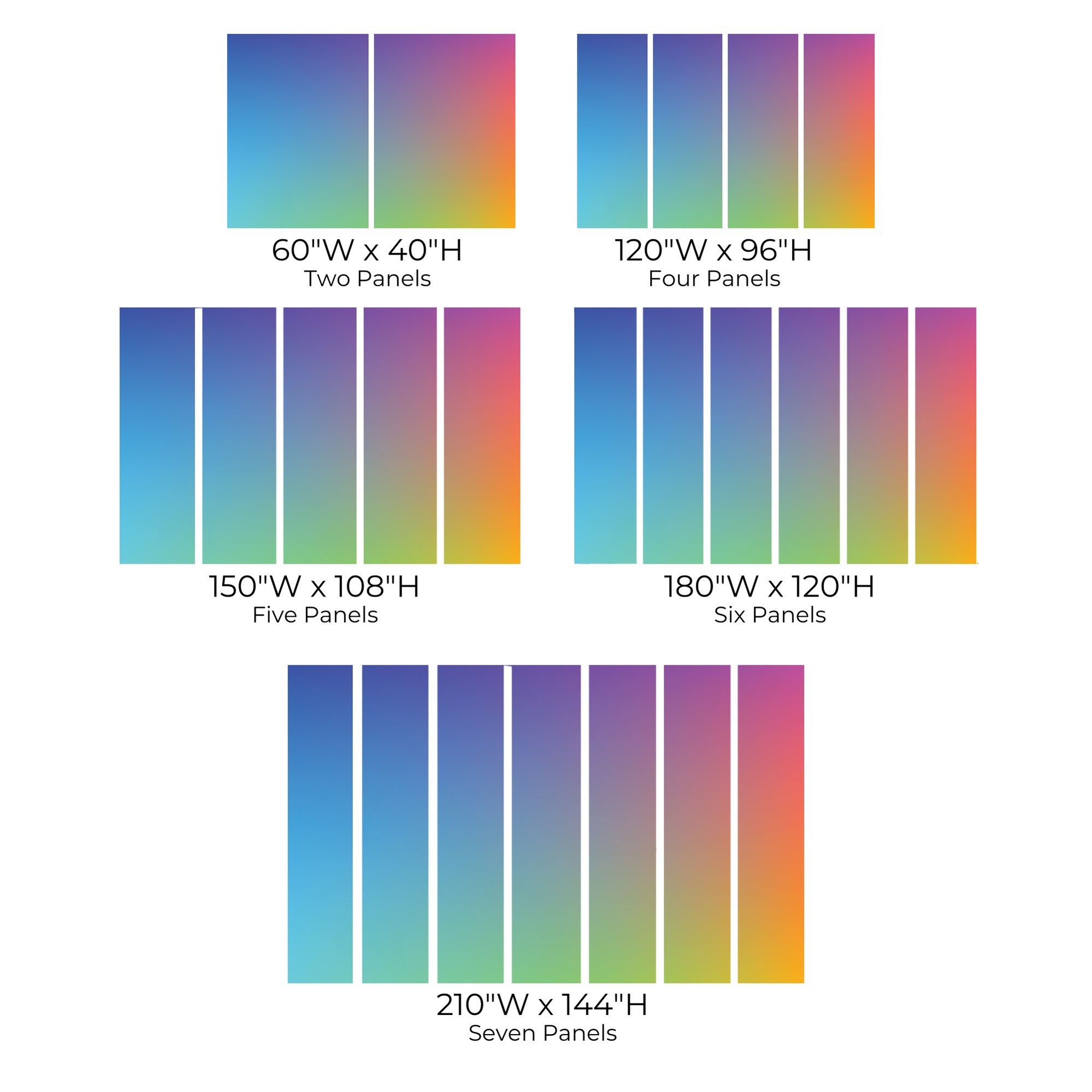 Premium Peel & Stick Wall Mural - Gradient Spectrum