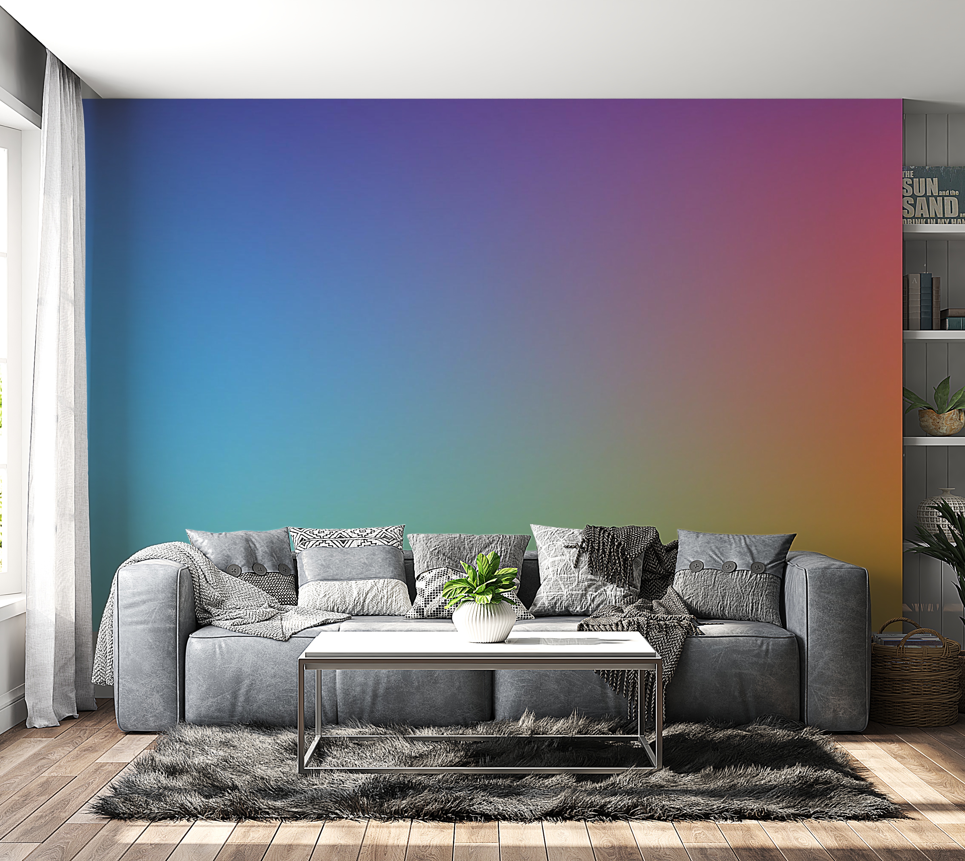 Premium Peel & Stick Wall Mural - Gradient Spectrum