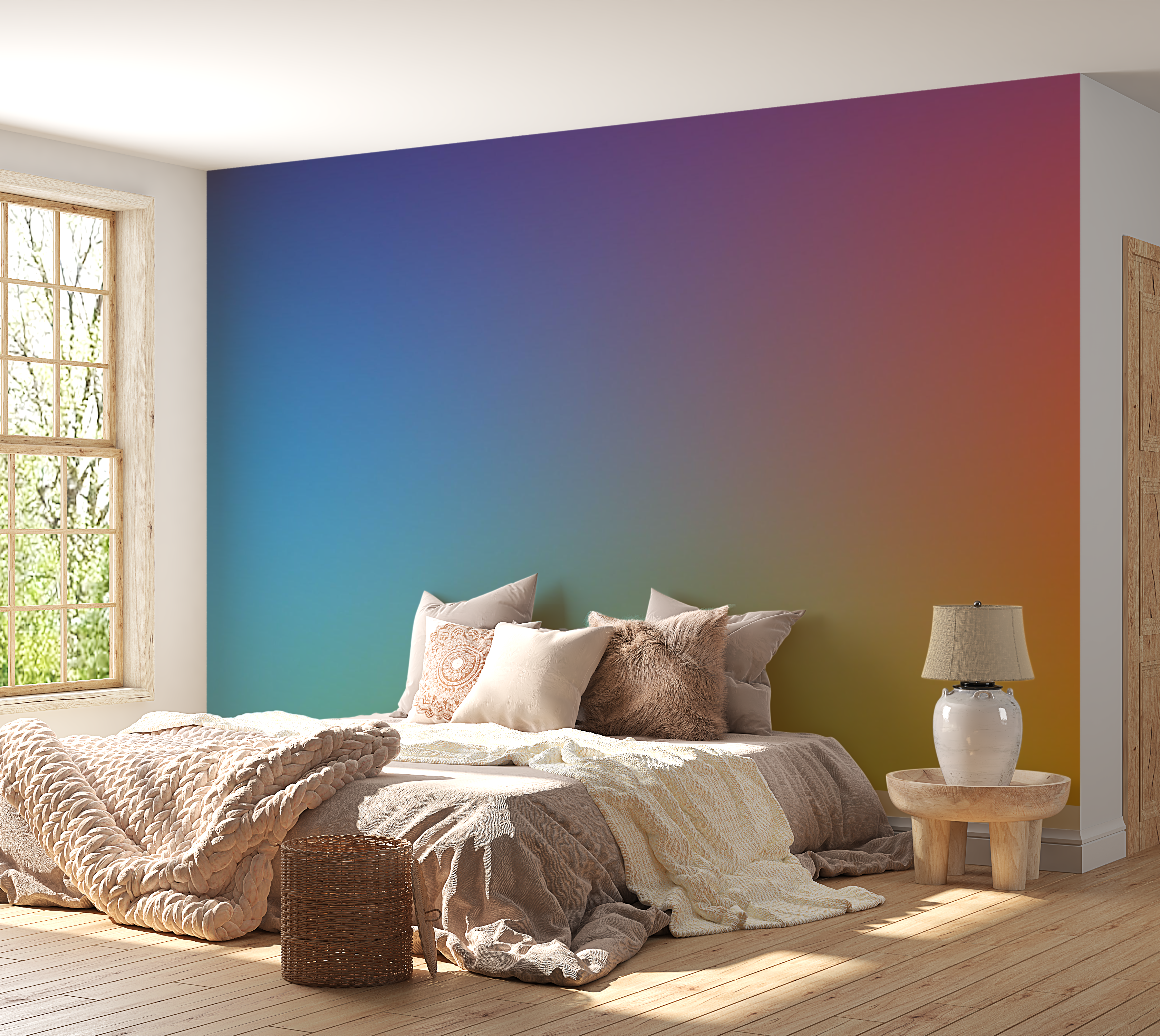 Premium Peel & Stick Wall Mural - Gradient Spectrum