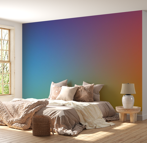 Premium Wallpaper Wall Mural - Gradient Spectrum 60"Wx40"H / Non-Woven Fleece