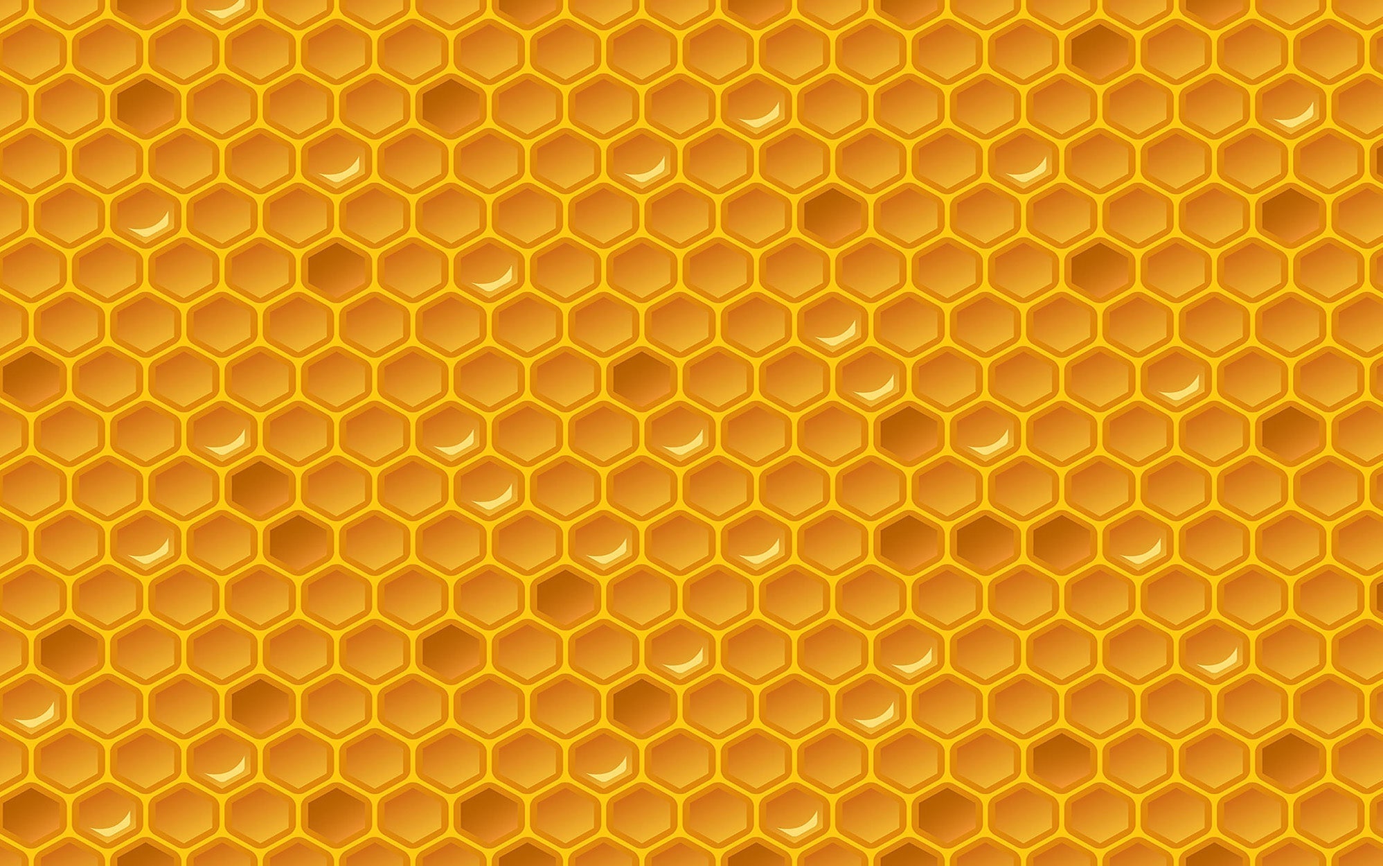 Premium Peel & Stick Wall Mural - Honeycomb Pattern