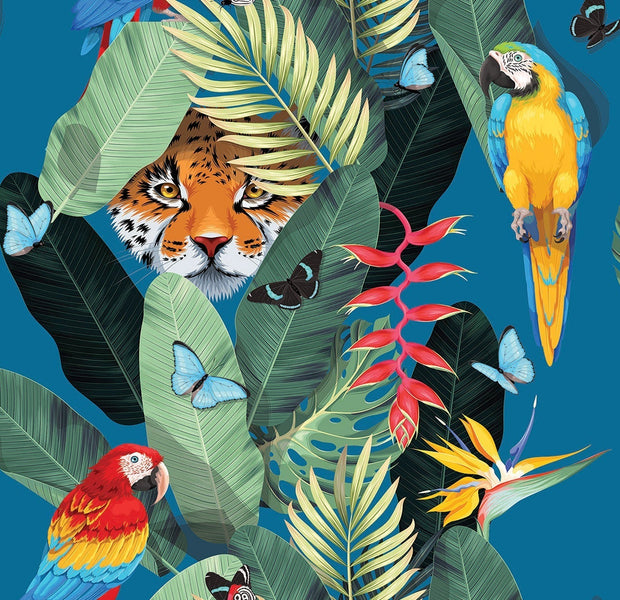 Premium Peel & Stick Wall Mural - Jungle Tiger