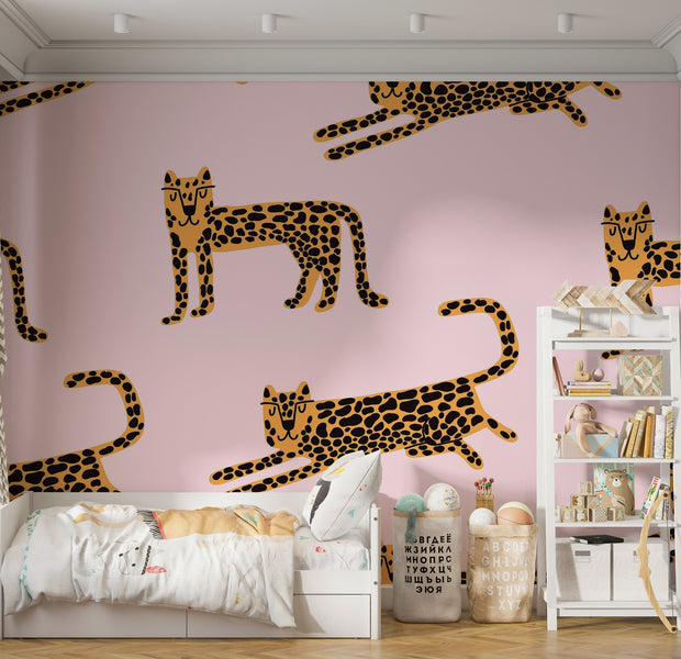 Premium Peel & Stick Wall Mural - Leopard Pattern