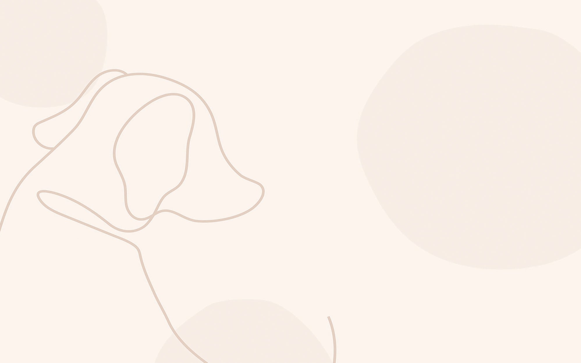 Premium Peel & Stick Wall Mural - Minimalist Dog Outline