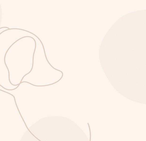 Premium Peel & Stick Wall Mural - Minimalist Dog Outline