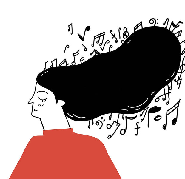 Premium Peel & Stick Wall Mural - Musical Thoughts