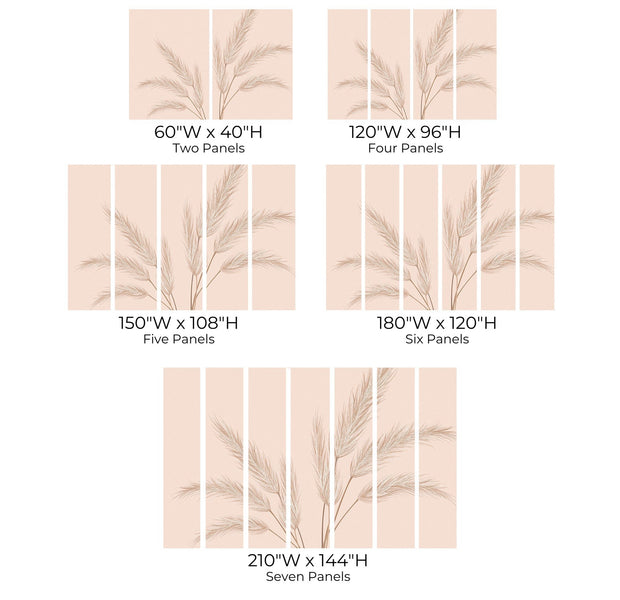 Premium Peel & Stick Wall Mural - Pampas Grass