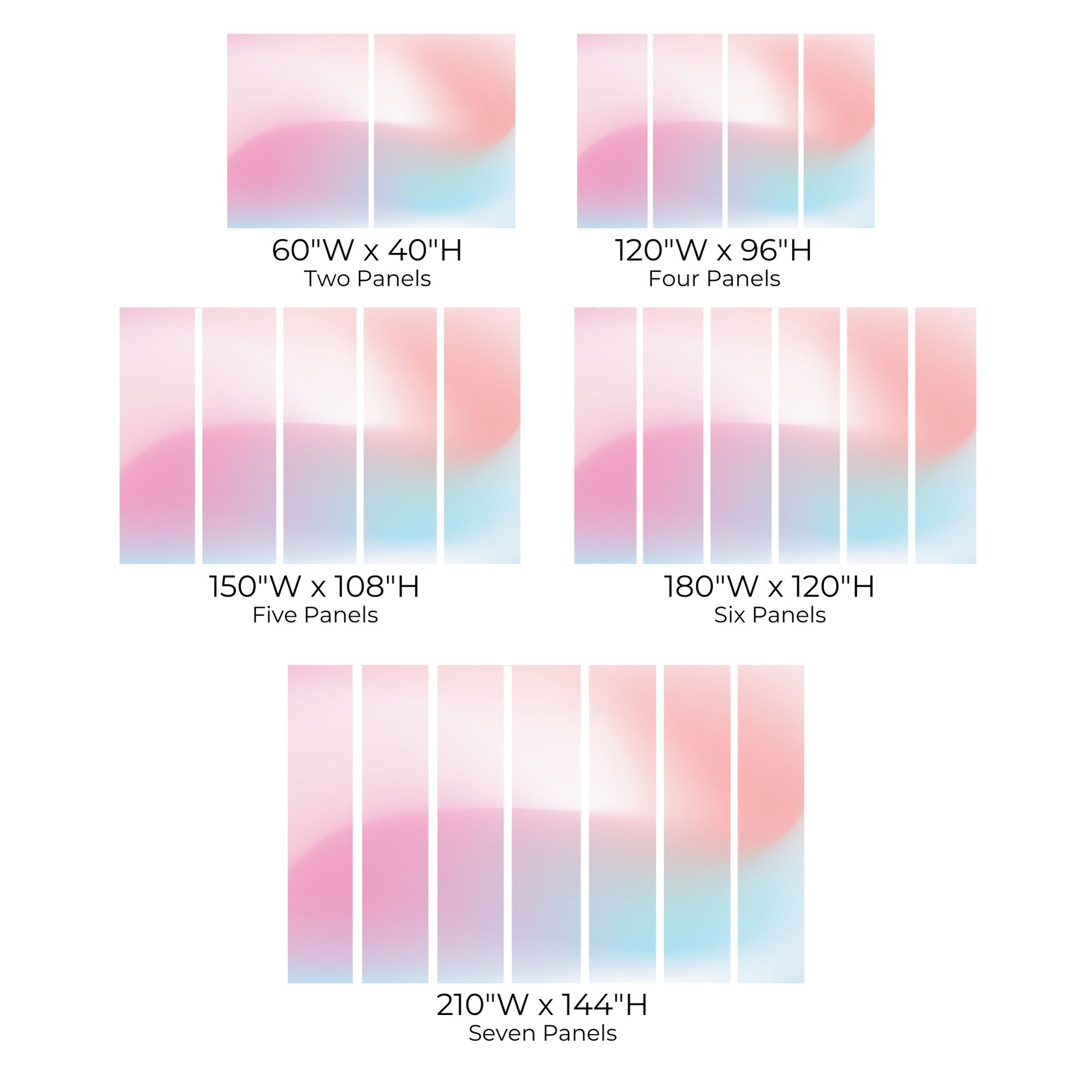 Premium Peel & Stick Wall Mural - Pastel Colors Abstract