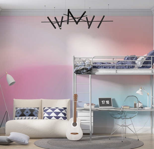 Premium Wallpaper Wall Mural - Pastel Colors Abstract 60"Wx40"H / Non-Woven Fleece