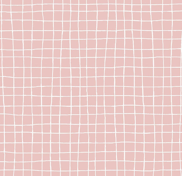 Abstract pink wall with subtle grid texture as a background