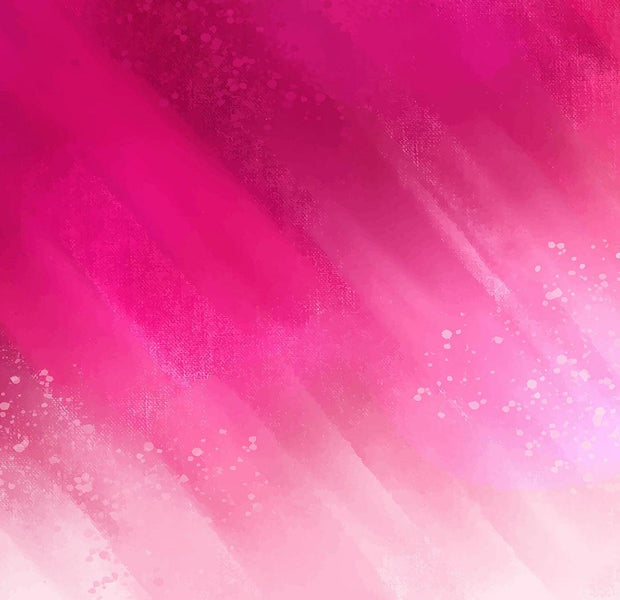 Abstract pink and white gradient wall mural with paint splatter details