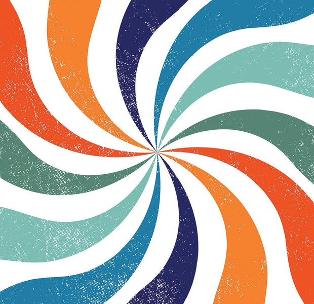 Premium Peel & Stick Wall Mural - Psychedelic Swirl