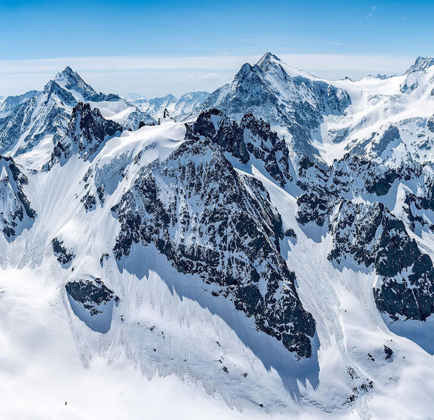 Premium Peel & Stick Wall Mural - Snowy Mountain Peaks