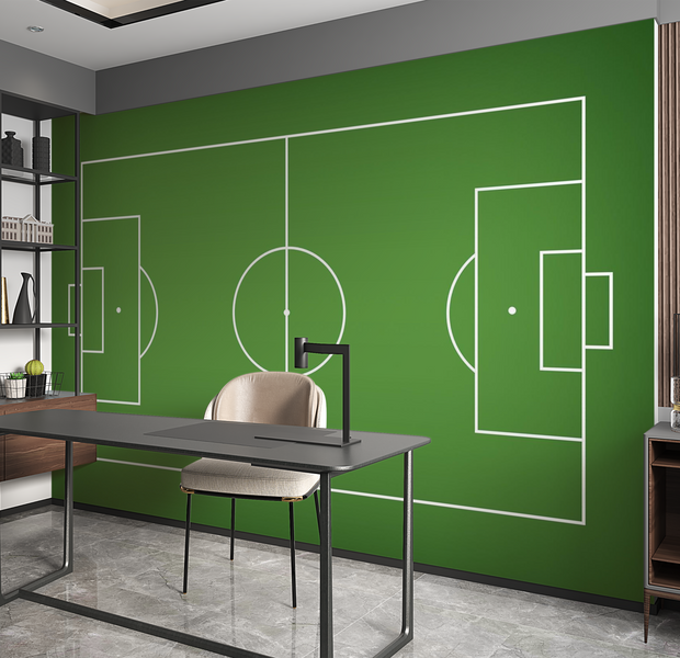 Premium Peel & Stick Wall Mural - Soccer Field