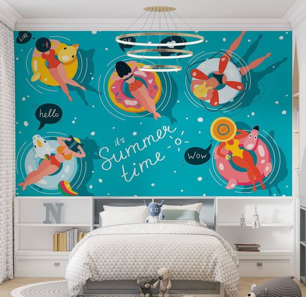 Premium Peel & Stick Wall Mural - Summer Fun