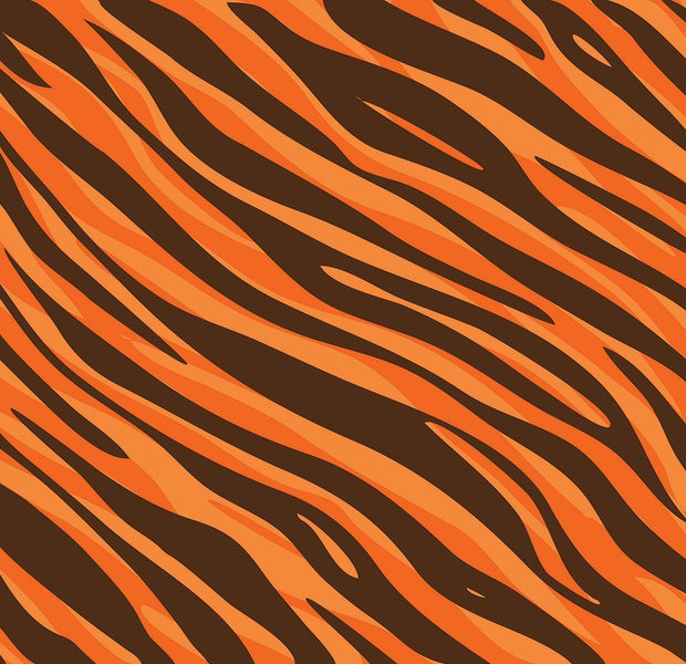Premium Peel & Stick Wall Mural - Tiger Stripe Pattern