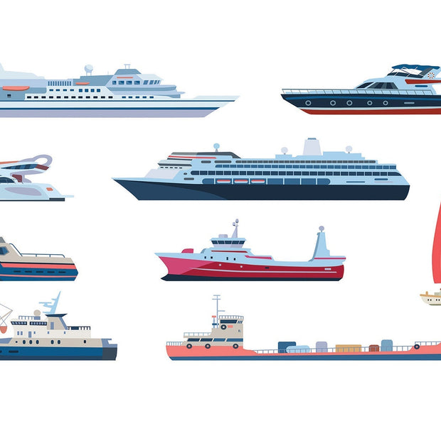 Premium Peel & Stick Wall Mural - Various Ships
