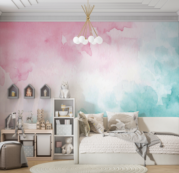 Premium Peel & Stick Wall Mural - Watercolor Blend