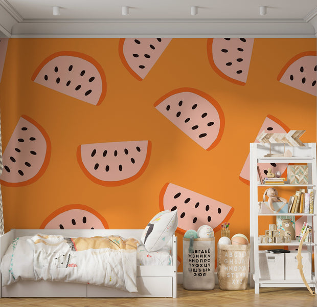 Premium Peel & Stick Wall Mural - Watermelon Slices