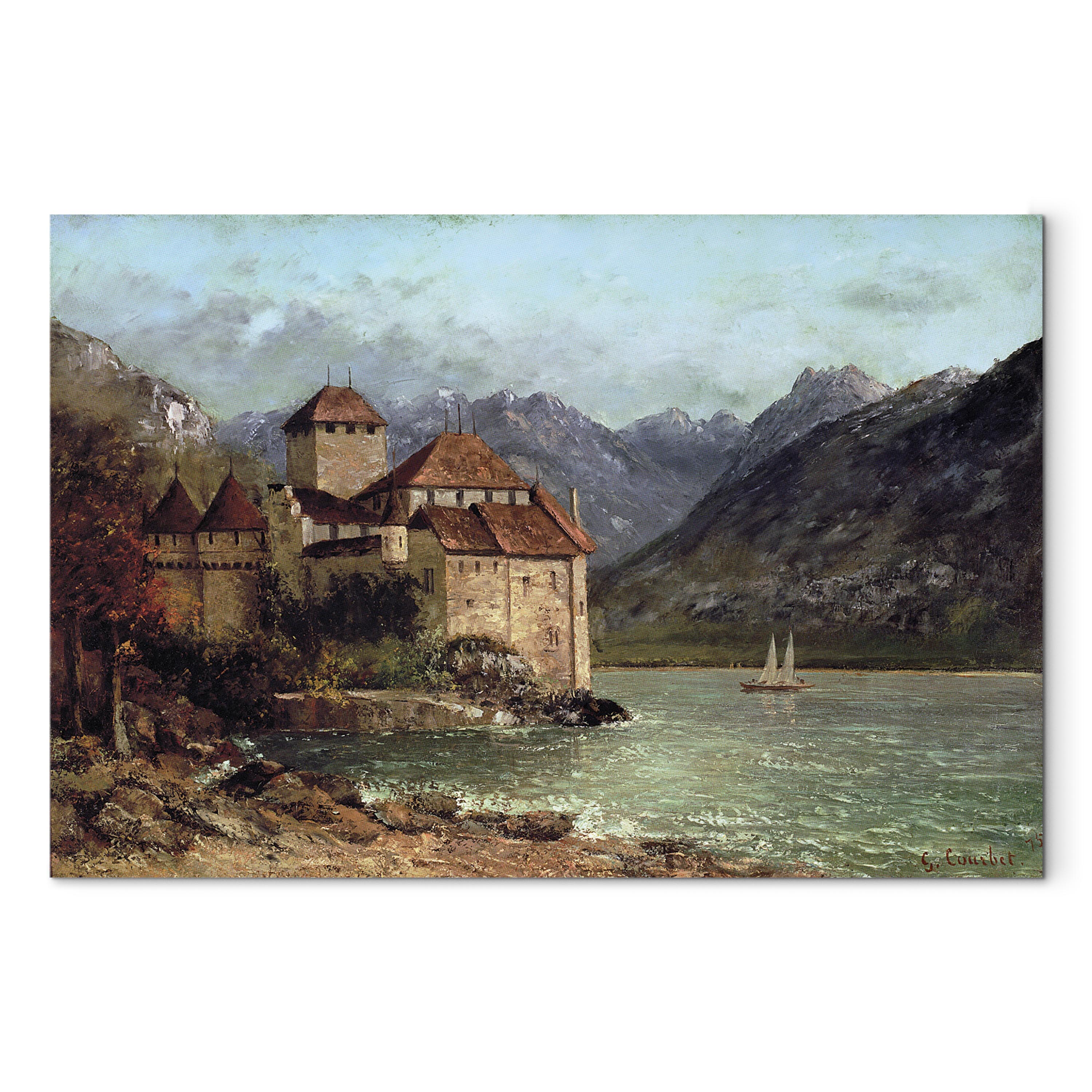 Reproduction Canvas Wall Art - Chillon Castle