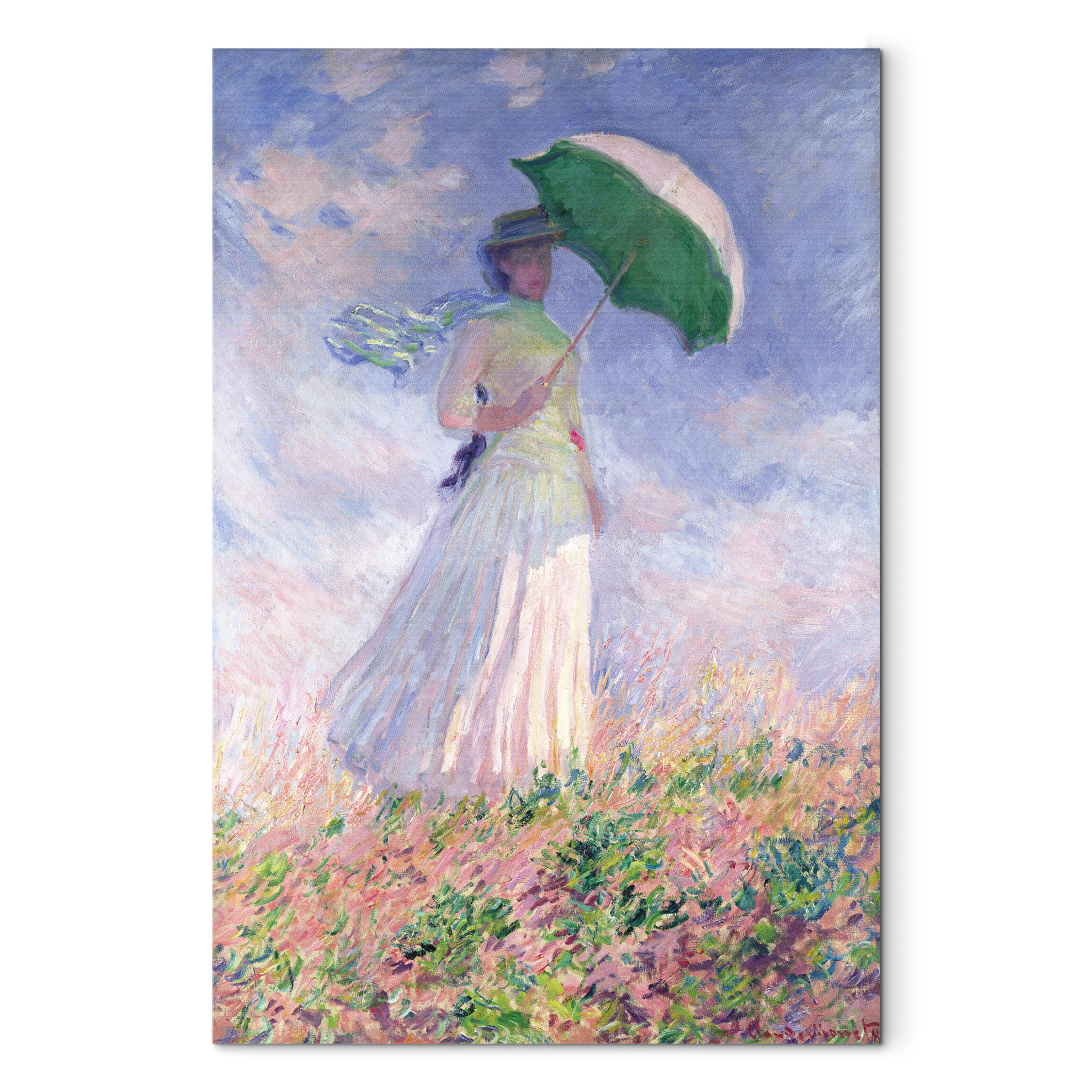 Reproduction Canvas Wall Art - Woman With Parasol