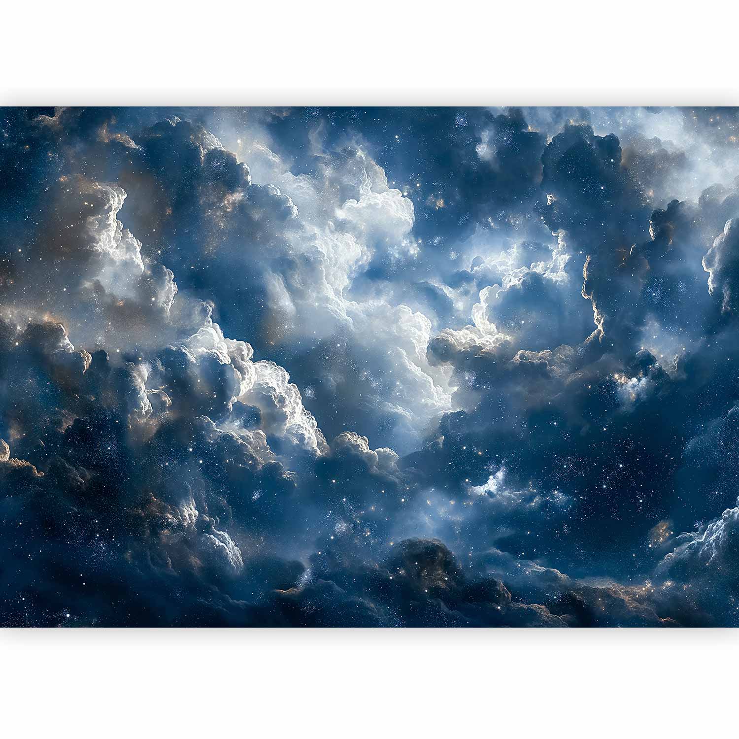 Space Wallpaper Wall Mural - Clouds and Stars