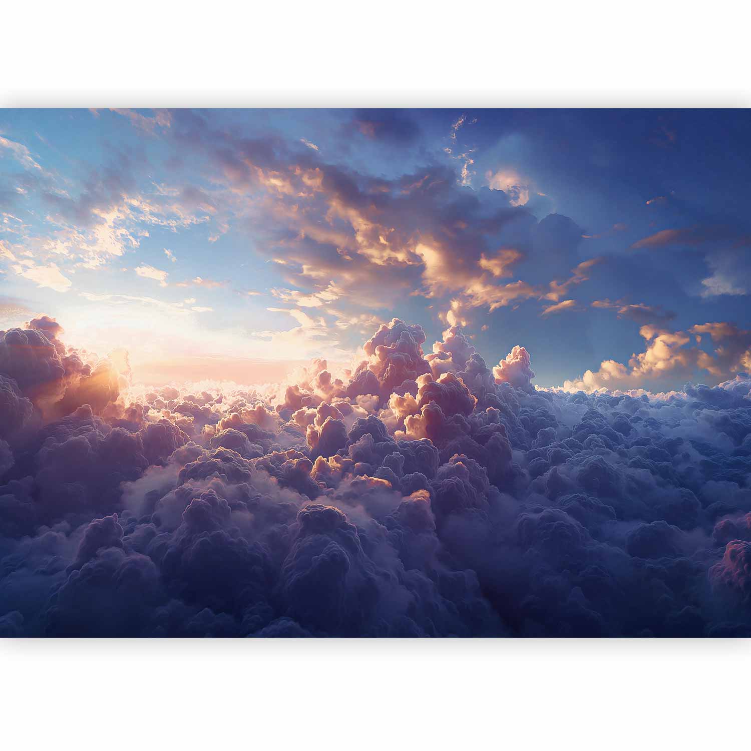 Clouds Wallpaper Wall Mural - The Sun in Hiding