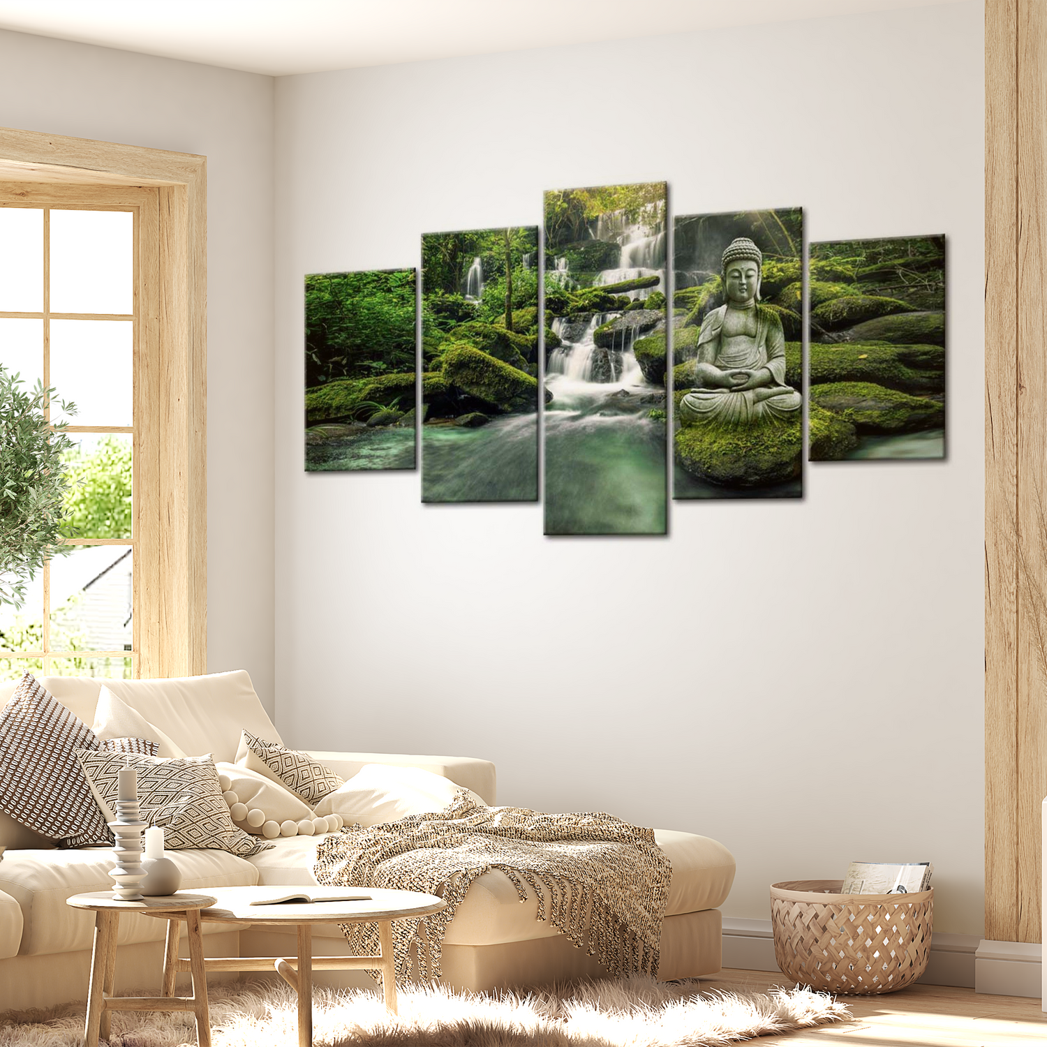 Stretched Canvas Zen Art - Forest Heaven 40"Wx20"H