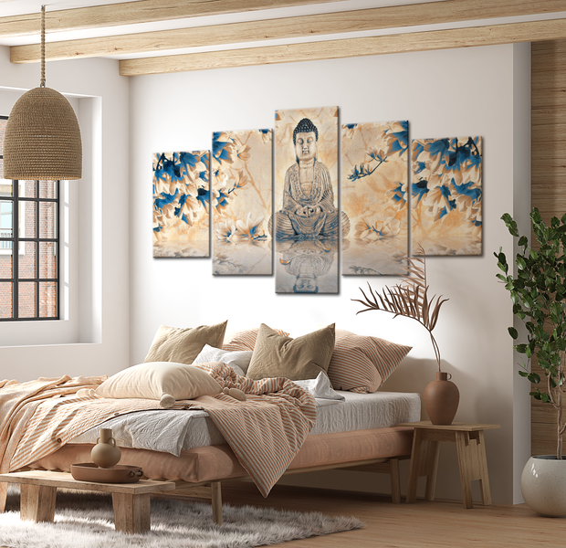 Spiritual Canvas Wall Art - Buddha Guide - 5 Pieces