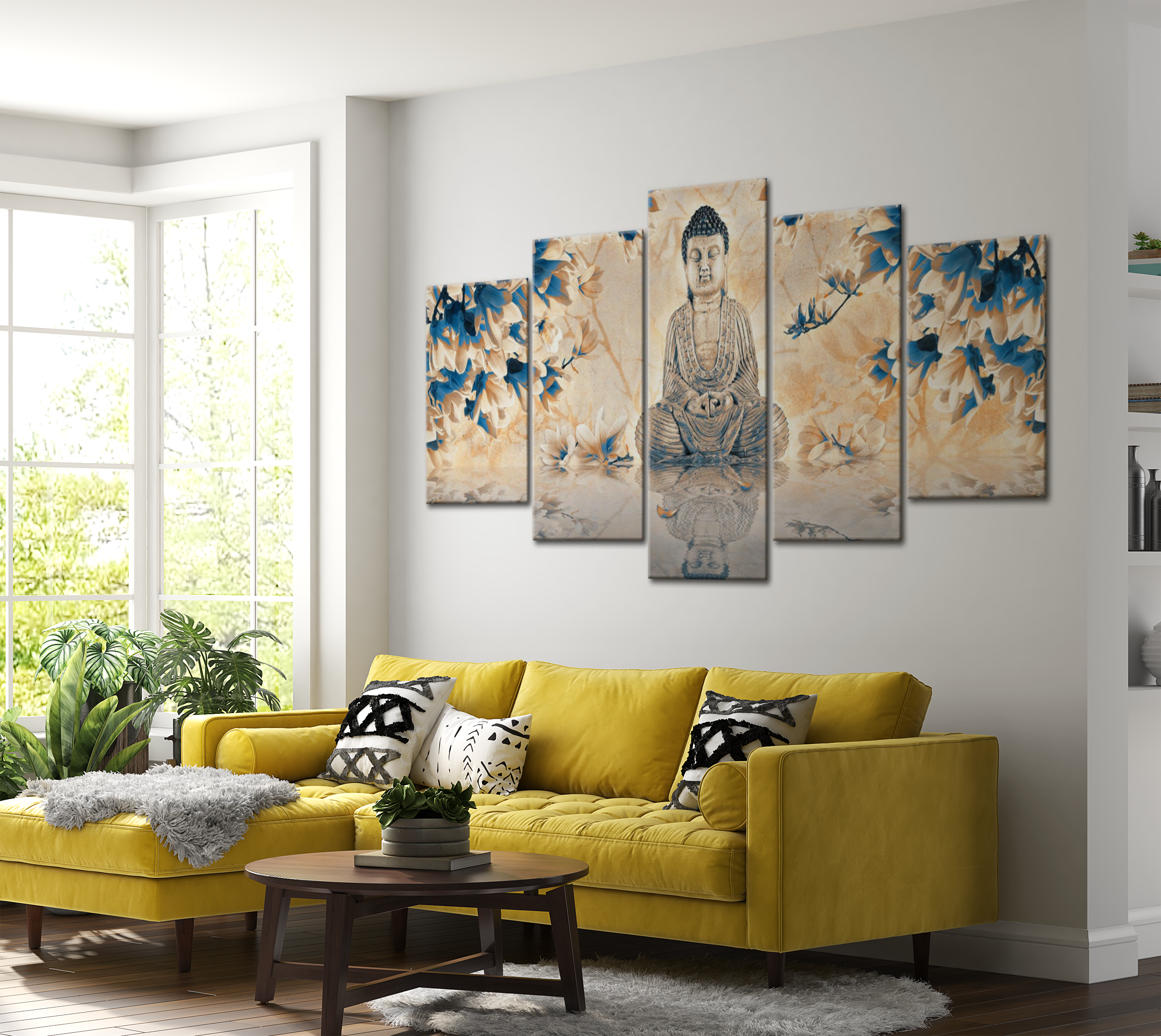 Stretched Canvas Zen Art - Spiritual Guide 40"Wx20"H