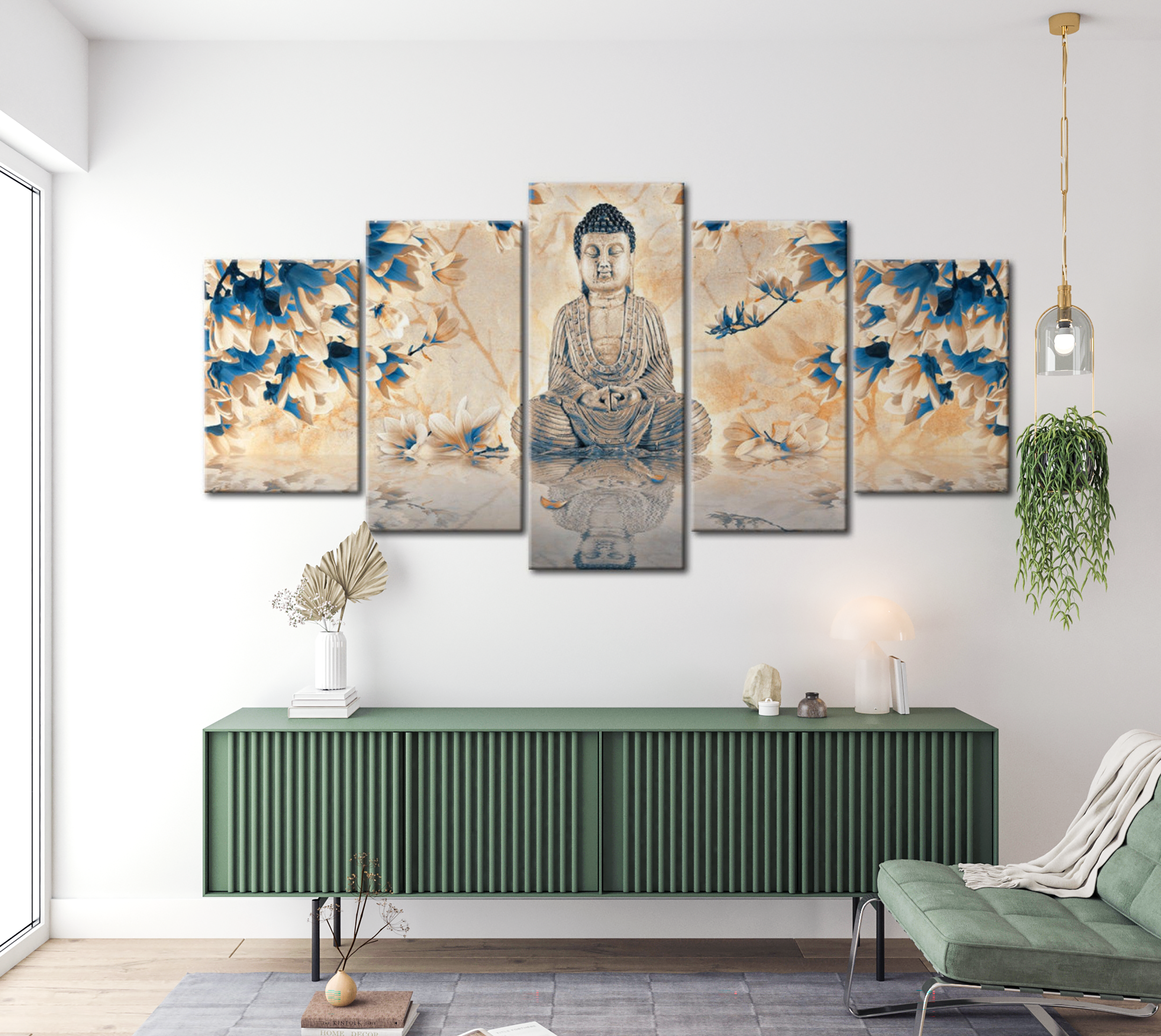 Stretched Canvas Zen Art - Spiritual Guide 40"Wx20"H