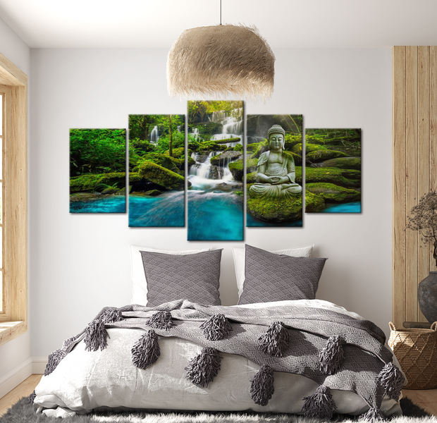 Spiritual Canvas Wall Art - Buddha Harmony - 5 Pieces
