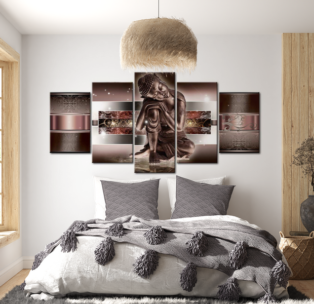 Spiritual Canvas Wall Art - Buddha Inspiration - 5 Pieces