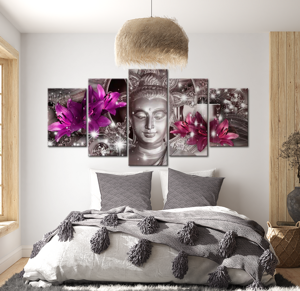 Spiritual Canvas Wall Art - Glitter Wellness - 5 Pieces