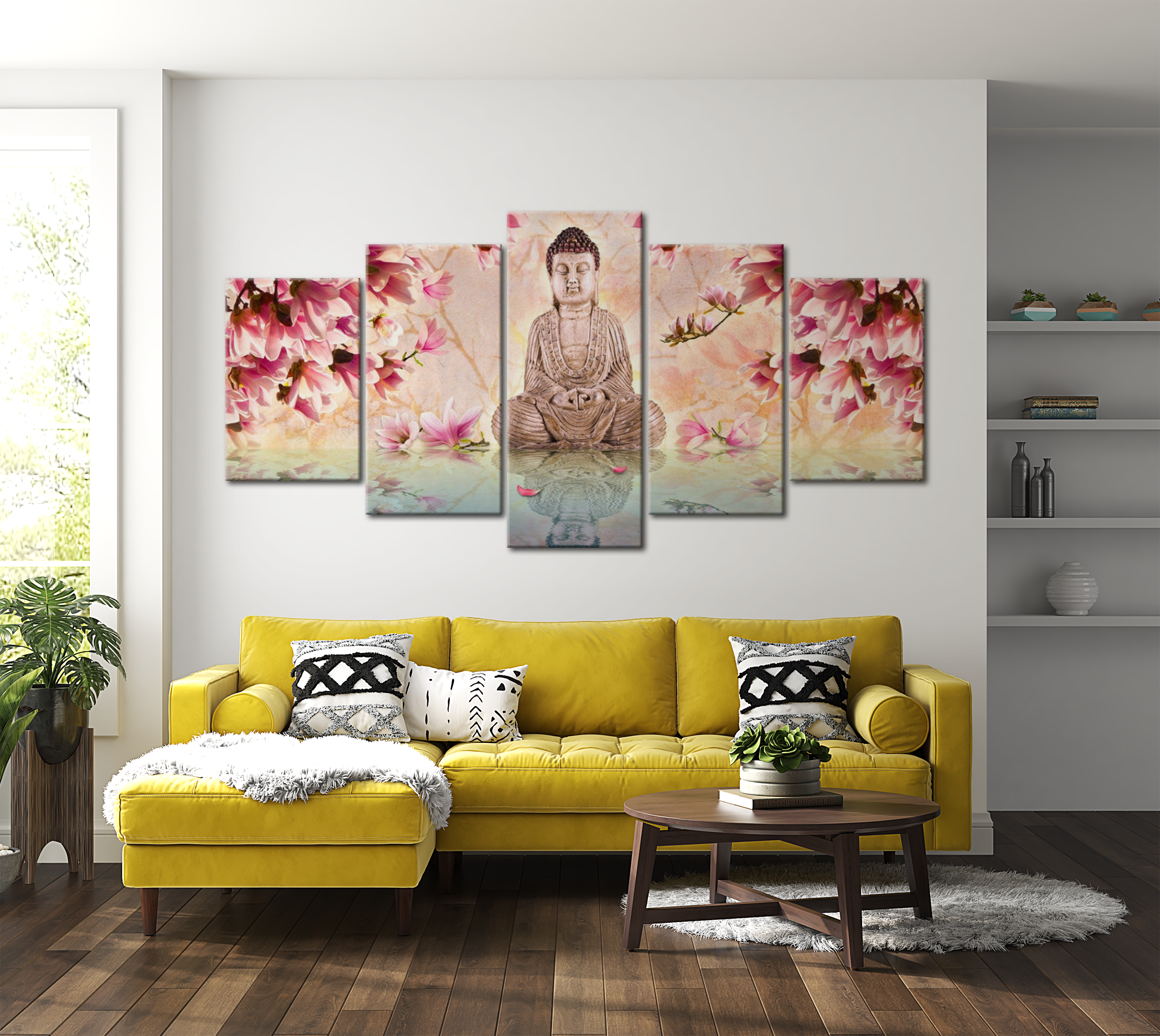 Stretched Canvas Zen Art - Siddhartha 40"Wx20"H