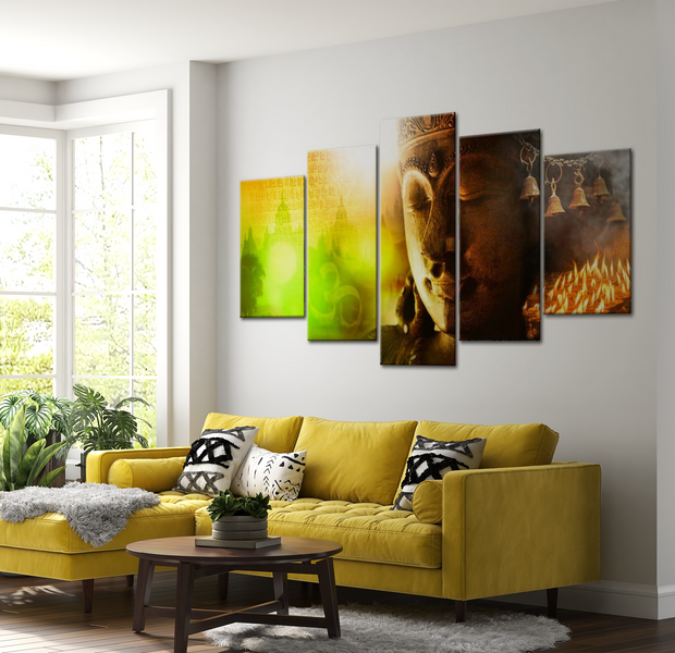 Spiritual Canvas Wall Art - The Power Of Peace - 5 Pieces