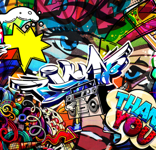 Street Art Wallpaper Wall Mural - Language of The City