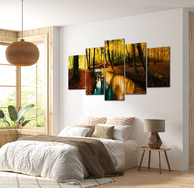 Stretched Canvas Landscape Art - Autumn Silence Forest