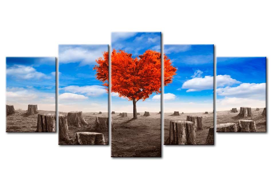 Stretched Canvas Landscape Art - Belive In Love