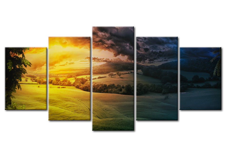 Stretched Canvas Landscape Art - Between Night And Day