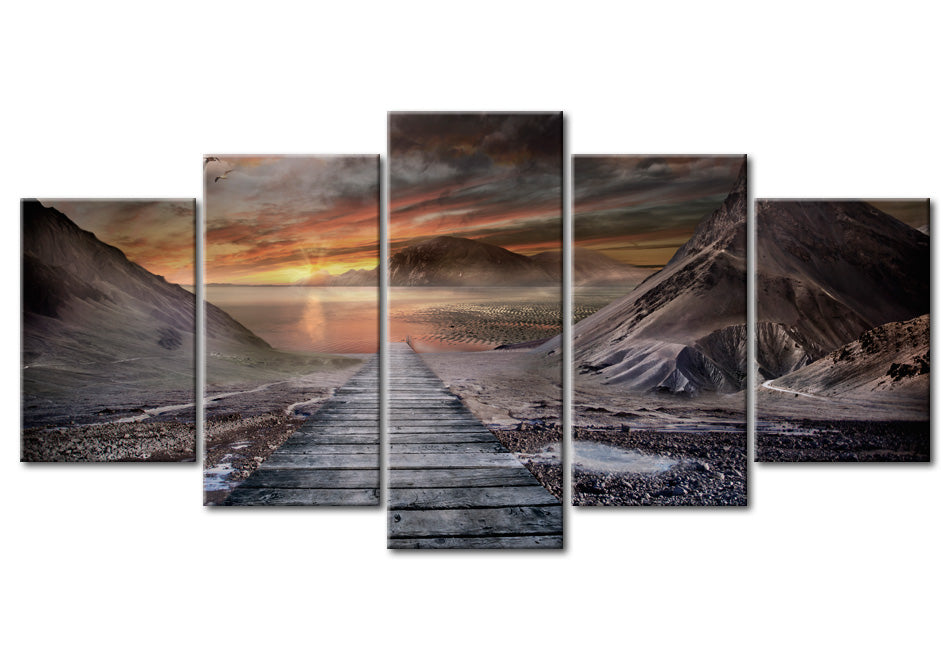 Stretched Canvas Landscape Art - Deserted Land