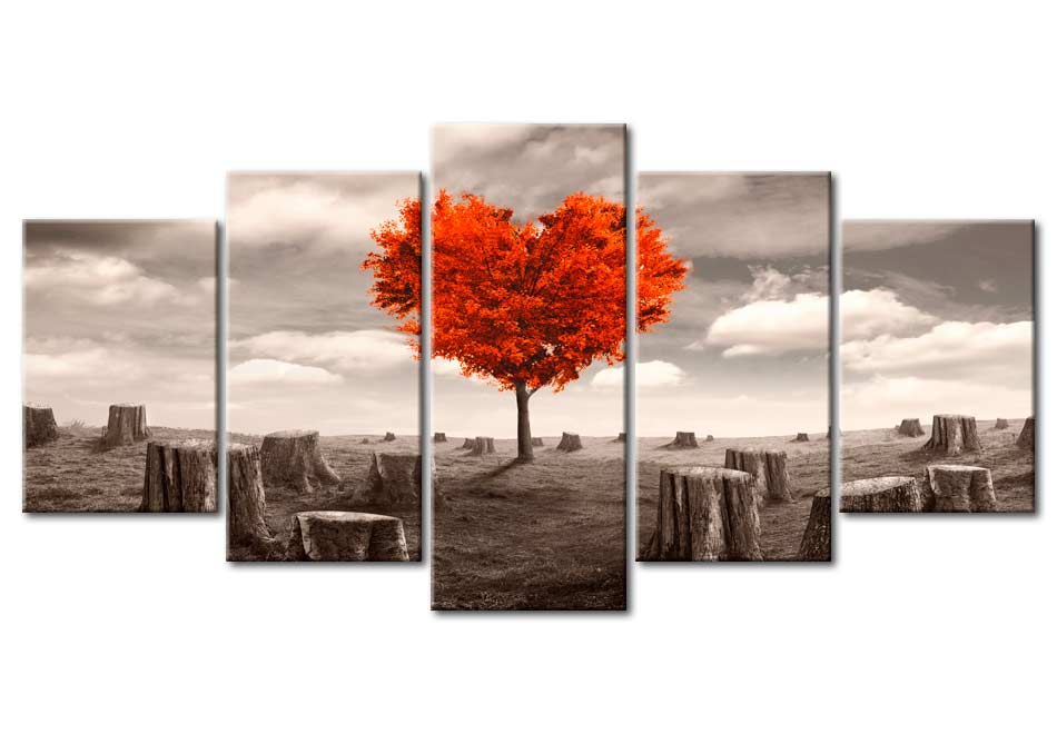 Stretched Canvas Landscape Art - Hill Of Lonely Hearts