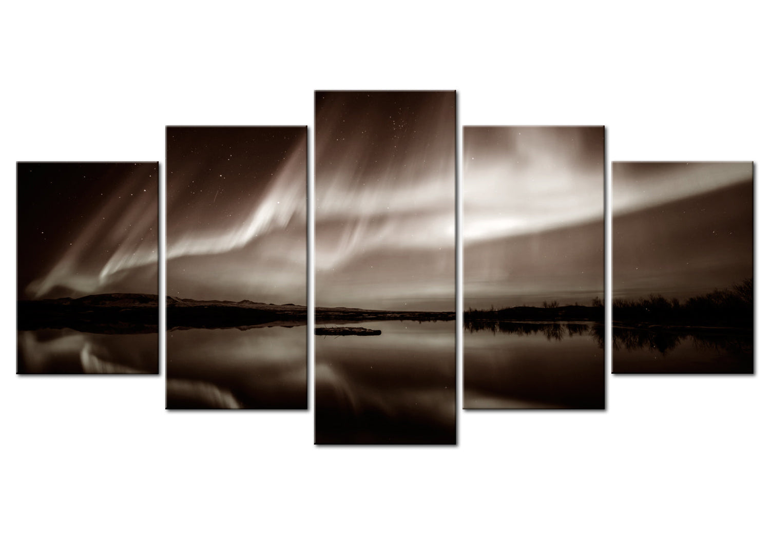 Stretched Canvas Landscape Art - Light From The Sky 5 Piece