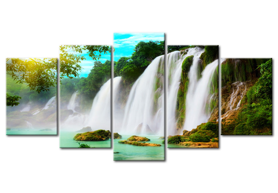 Stretched Canvas Landscape Art - Miracle In Nature 5 Piece