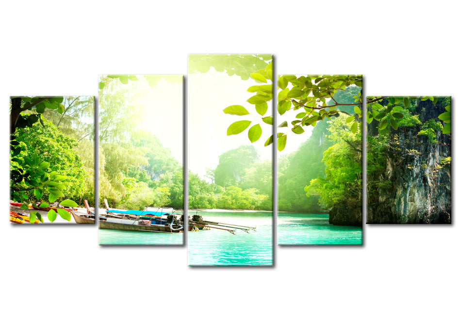 Stretched Canvas Landscape Art - Under The Cover Of Trees