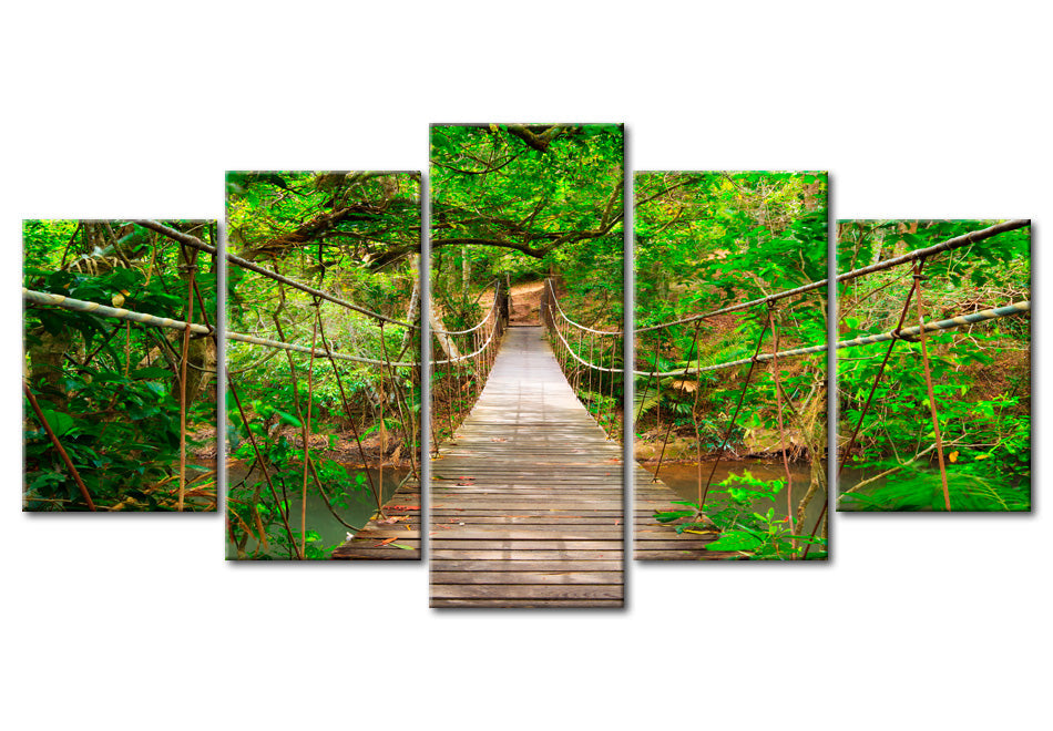 Stretched Canvas Landscape Art - Walk Among The Trees
