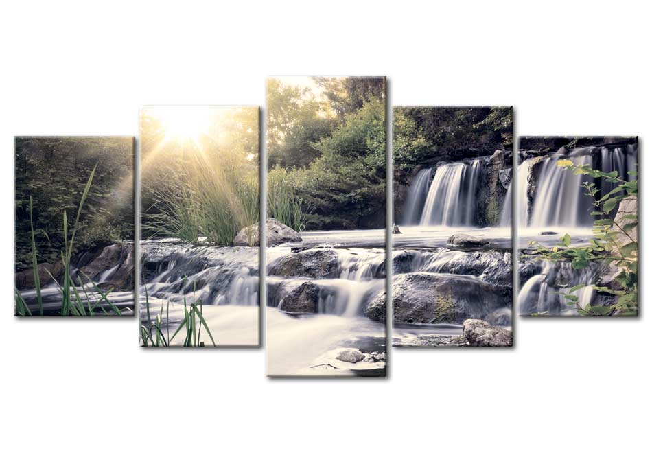 Stretched Canvas Landscape Art - Waterfall Of Dreams