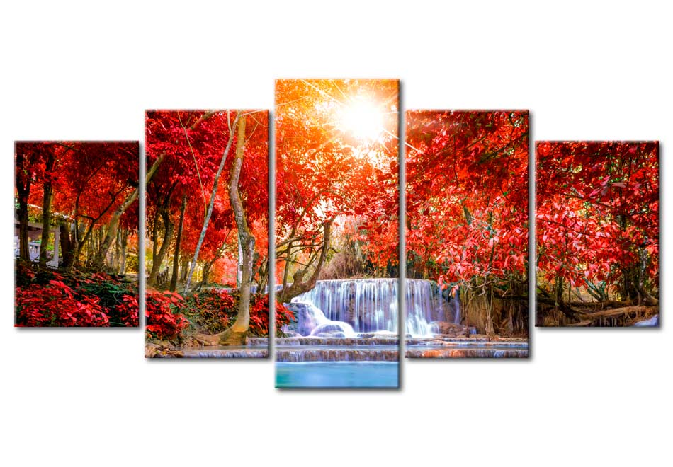 Stretched Canvas Landscape Art - Waterfall Of Sighs