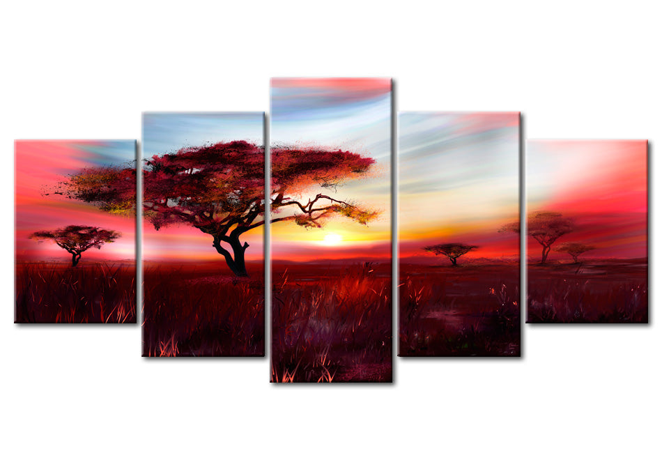 Stretched Canvas Landscape Art - Wild Savannah