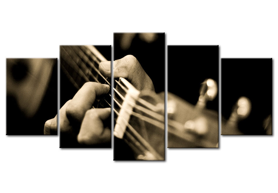 Stretched Canvas Still Life Art - Classical Guitar